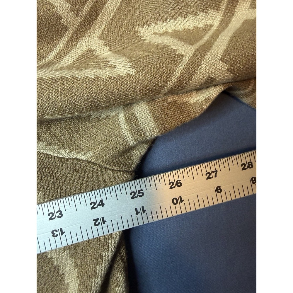 Nautica Men's Tan/Cream Geometric Mock Neck Knit Pullover Sweater XL $148 retail - Picture 4 of 6
